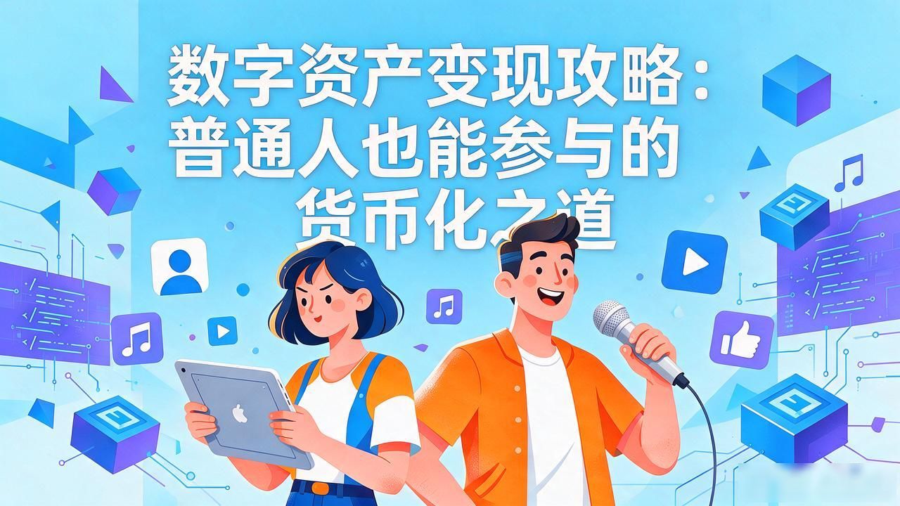 数字资产变现攻略：普通人也能参与的货币化之道