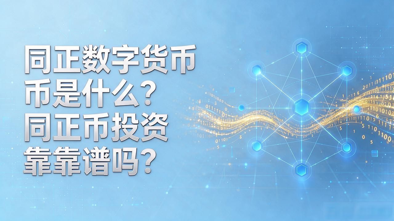 同正数字货币是什么？同正币投资靠谱吗？