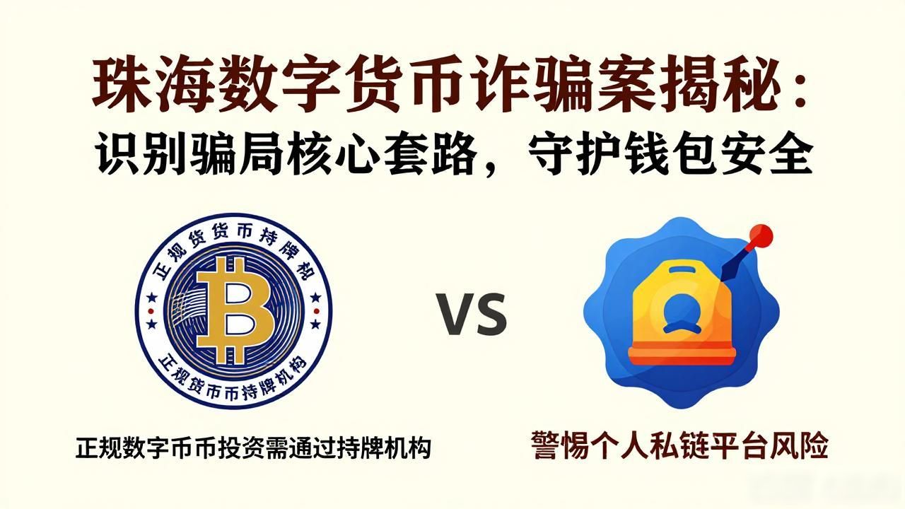 珠海数字货币诈骗案揭秘：识别骗局核心套路，守护钱包安全