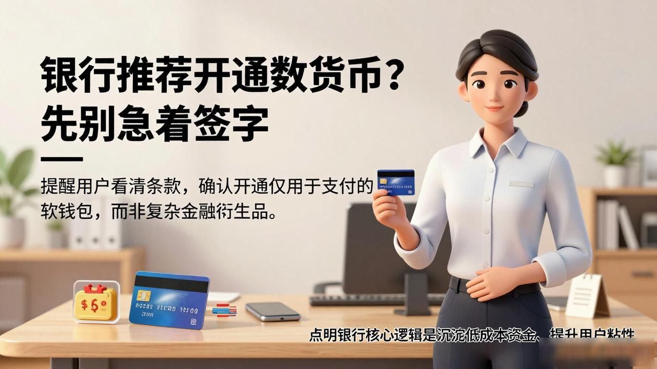 银行推荐开通数字货币？先别急着签字